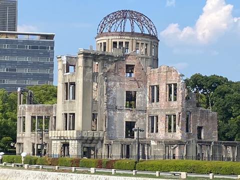 Ruins of a historical dome structure with visible brick and stone.