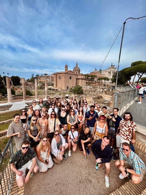 Group photo at the Roman Forum.