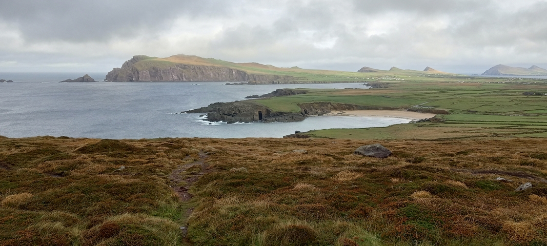       A scenic coastal landscape in Ireland.
  