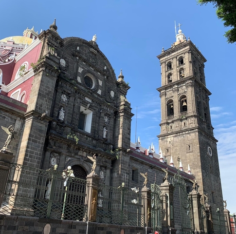 Historic cathedral with intricate architecture.