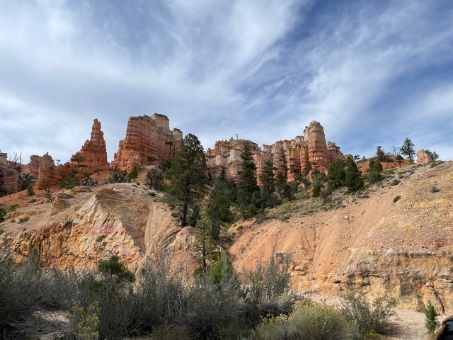       Rock formations in Bryce Canyon.
  