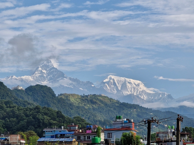 Peaks of the Annapurna mountain range.