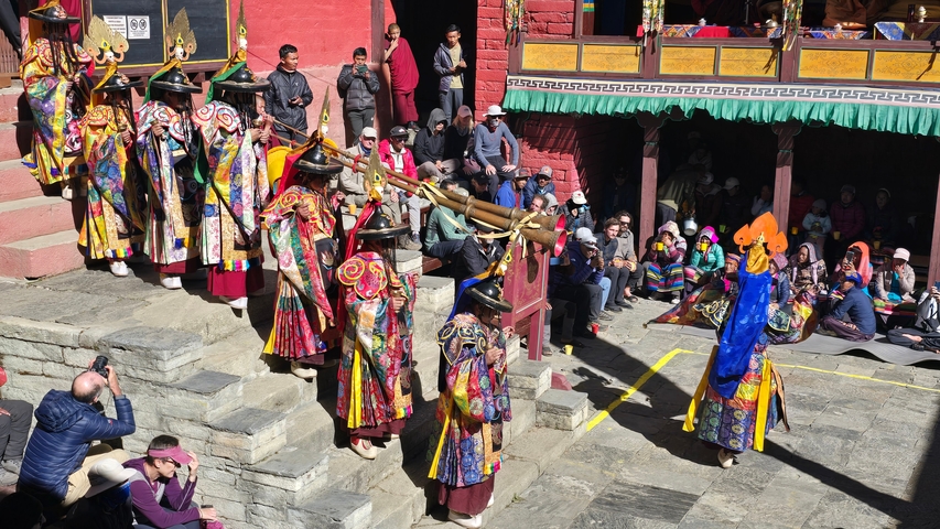       Elaborate cultural performance with traditional instruments.
  