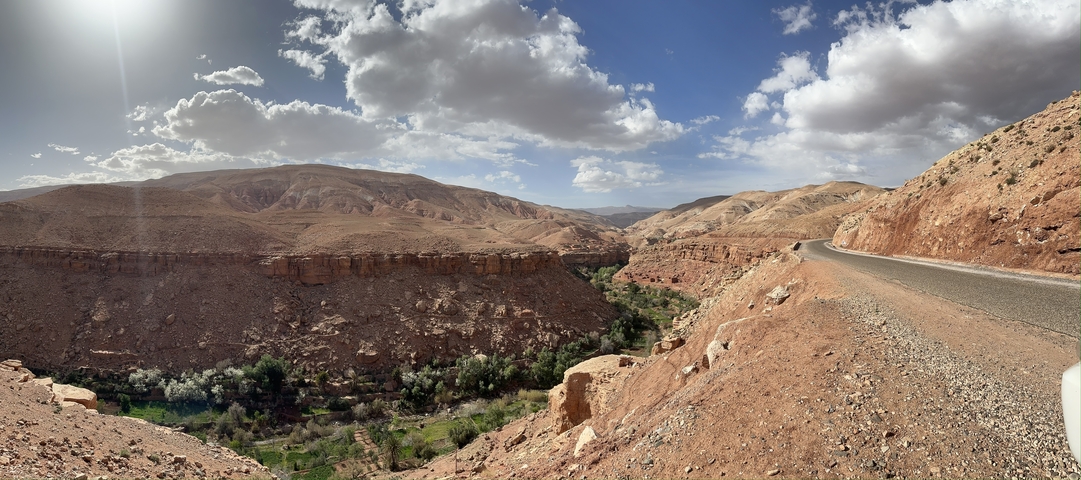 Canyon with river running through it.