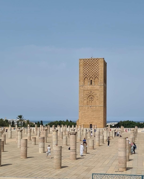 Tower structure with a coastal view.