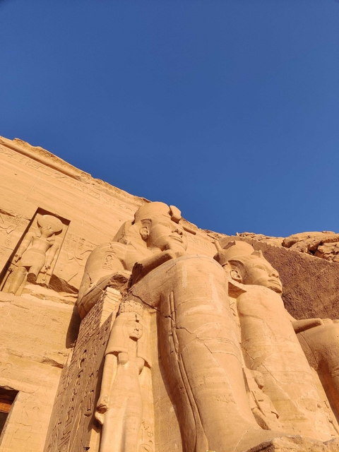 Statues of Ramses at Abu Simbel.