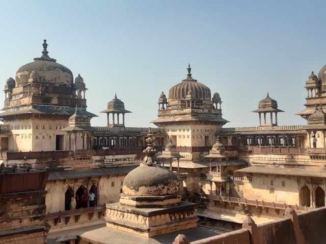 A historic palace complex with domed towers.