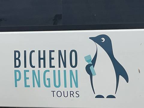 Bicheno Penguin Tours signage.