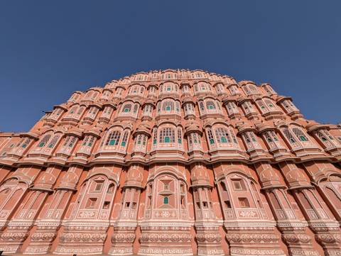 Hawa Mahal in Jaipur with its impressive façade.