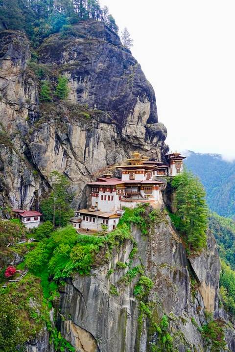 Tiger’s Nest Monastery perched on a cliffside.