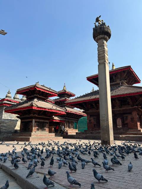       Traditional pagoda-style buildings in a historic setting.
  