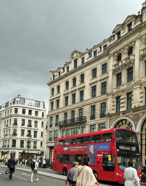 Corner view of historical architecture.