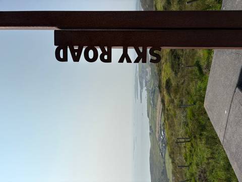       Scenic view from Sky Road overlooking the sea.
  