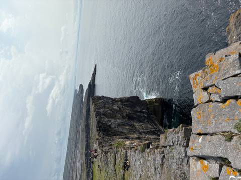       Dramatic cliffs overlooking the ocean.
  
