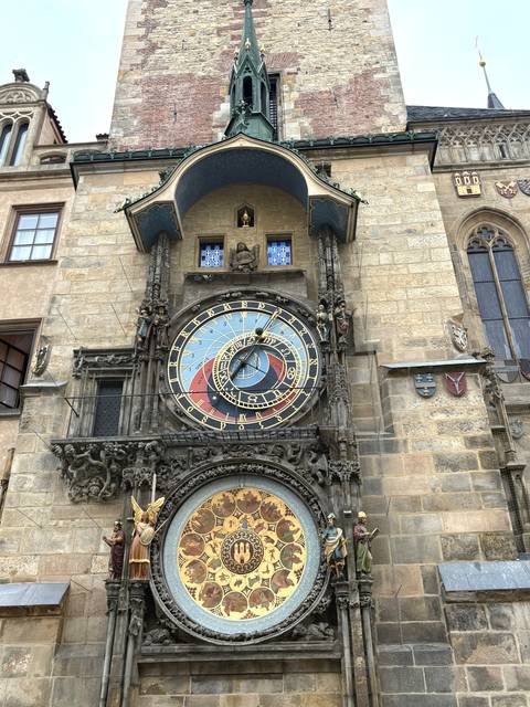 Astronomical Clock on Old Town Hall, Prague.