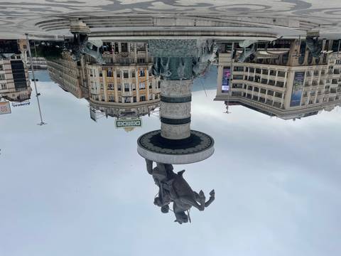       Alexander the Great statue in Skopje, Macedonia city center.
  