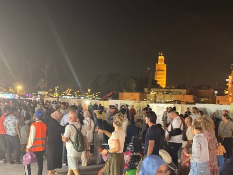       Traditional Moroccan dish with meatballs served on a tagine.
  