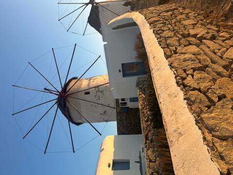       Traditional windmill at sunset
  