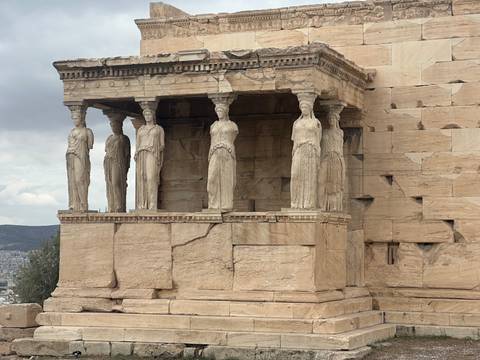       The Erechtheion with Caryatids in Athens
  