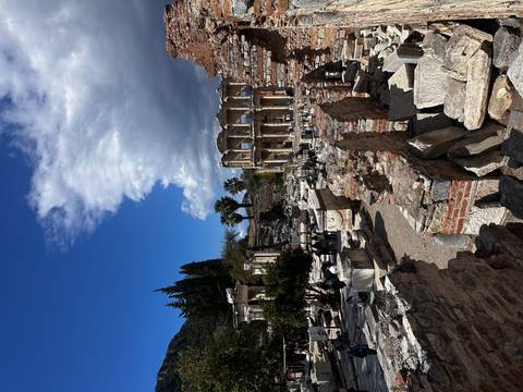 Ancient ruins including columns and arches.