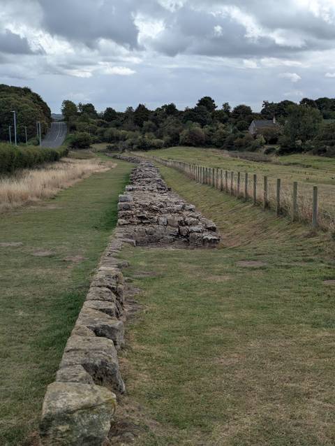       Remains of an ancient stone wall.
  
