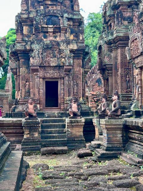       Ancient stone temple with detailed carvings and sculptures.
  