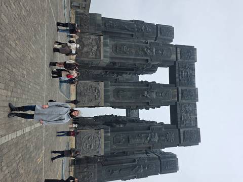 Person at the Chronicle of Georgia with others around.