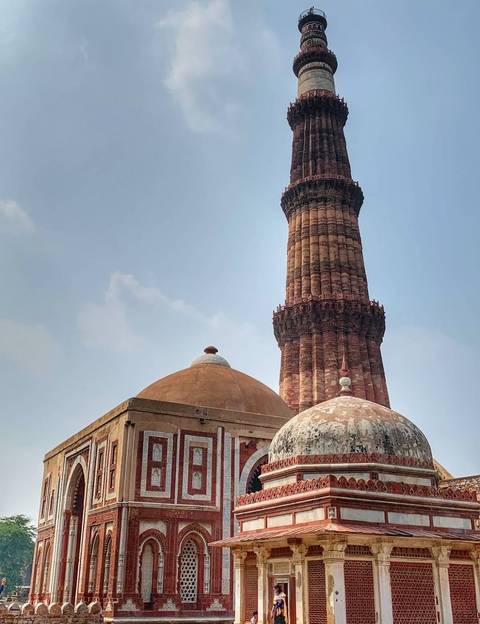 Historic tower with intricate architectural details.