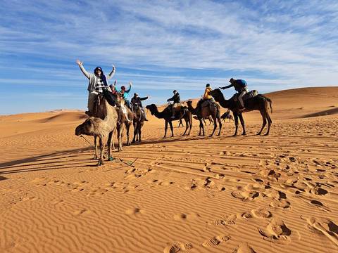       Klantbeoordelingsfoto van 3 Dagen Avontuurlijke trektocht op een kameel in de Sahara-woestijn van Marokko 
  