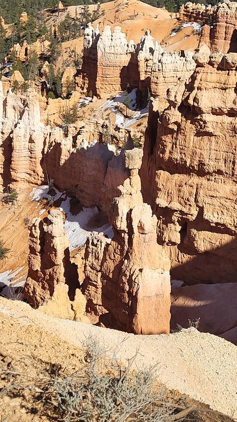 Rock formations in a national park.