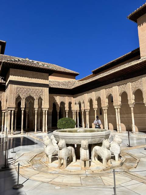 Fountain courtyard of the Alhambra.