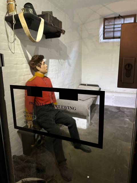       Mannequin display in a historical exhibit.
  