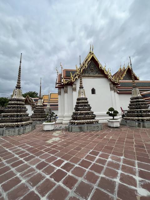 Intricate temple architecture with lots of ornate details.