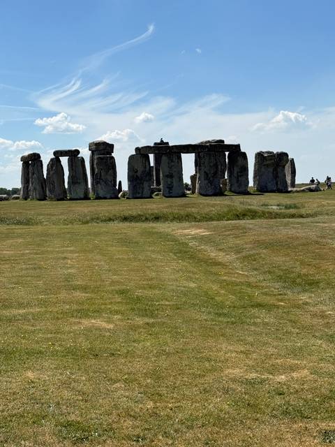The iconic stone circle in a field.