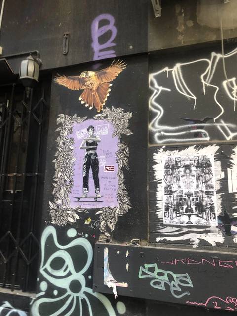       Street art and graffiti on a wall
  