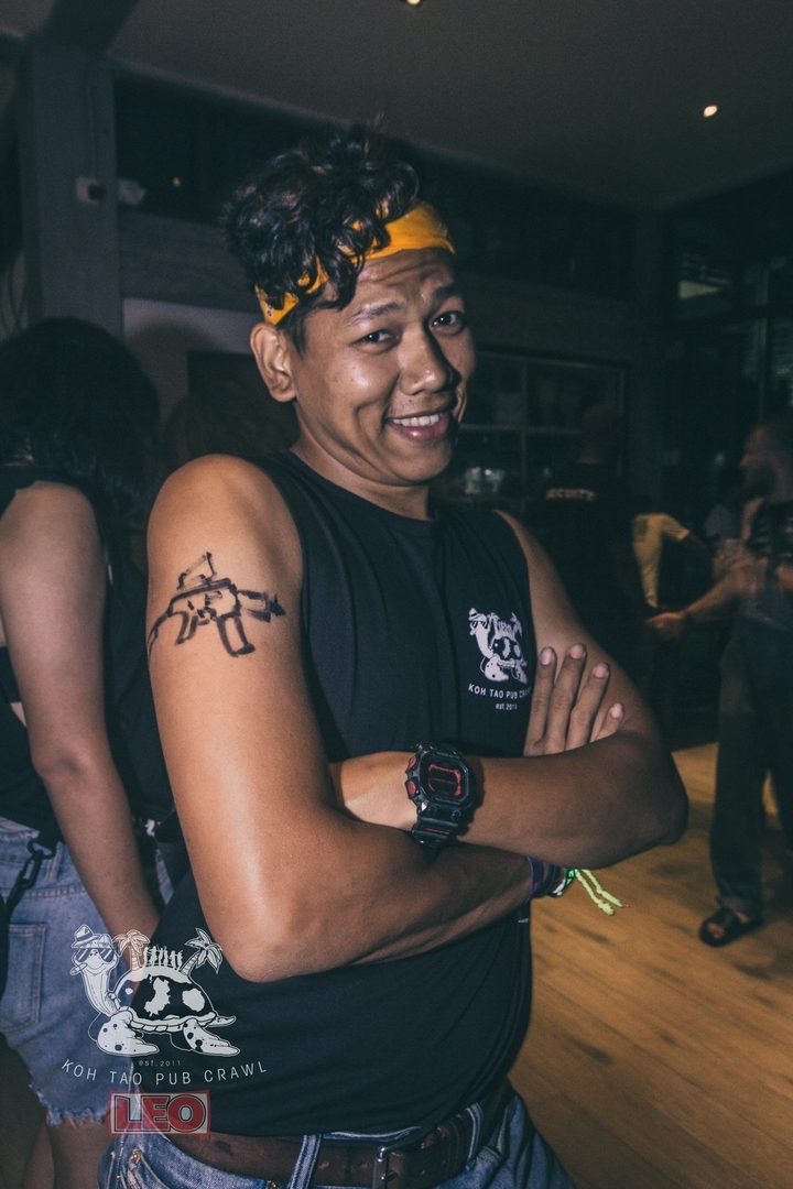 Person showing off a temporary tattoo on arm.