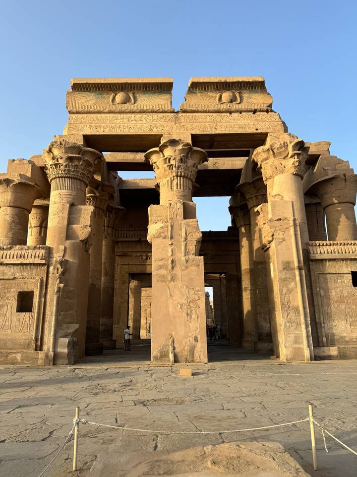 Ancient Egyptian temple ruins.