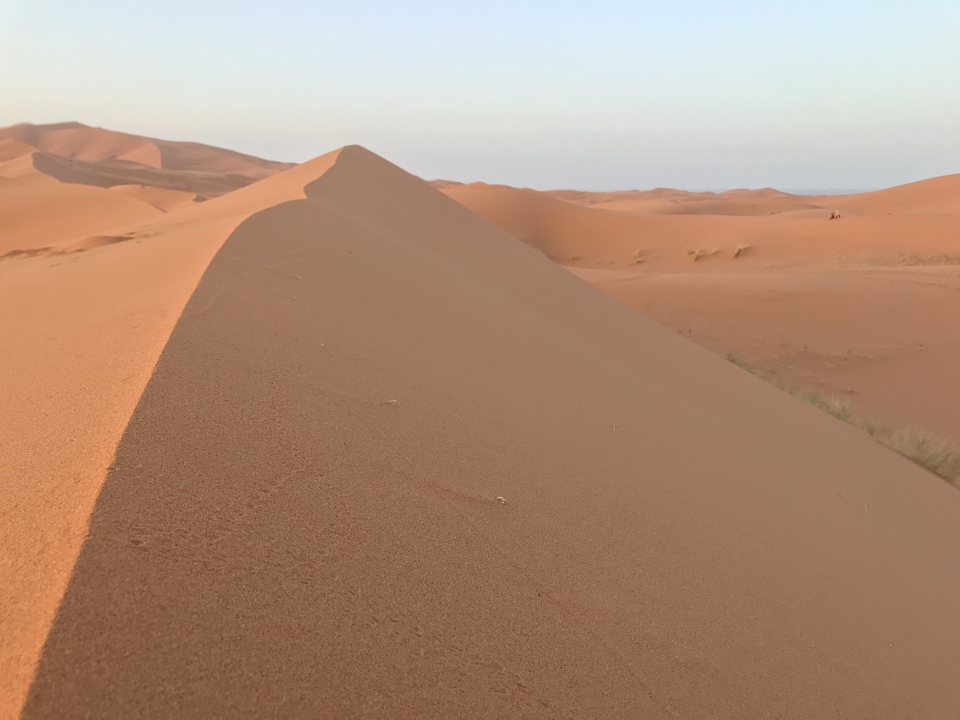 Large sand dune in the desert
