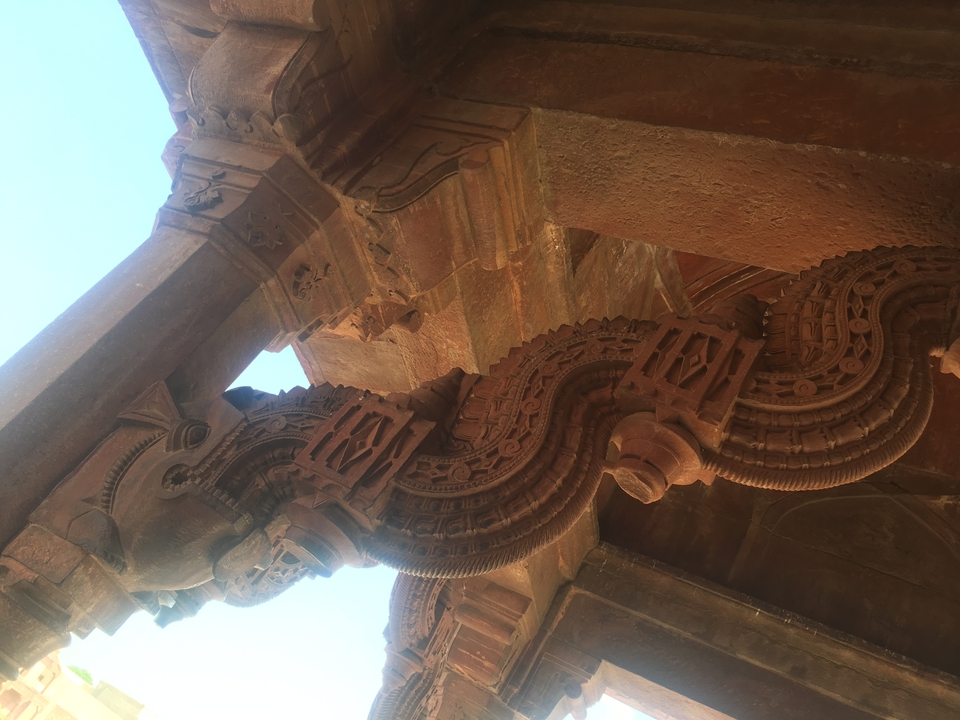 Close-up of a highly detailed architectural carving.