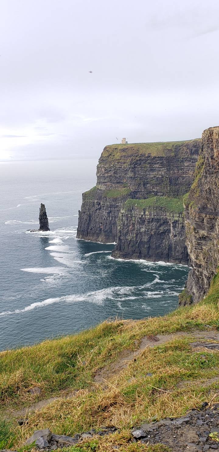 Cliffs on the Atlantic Ocean.