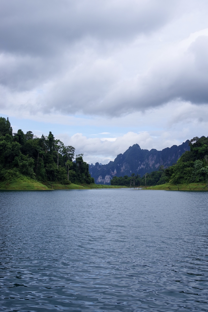 River and mountains in Khao Sok National Park.