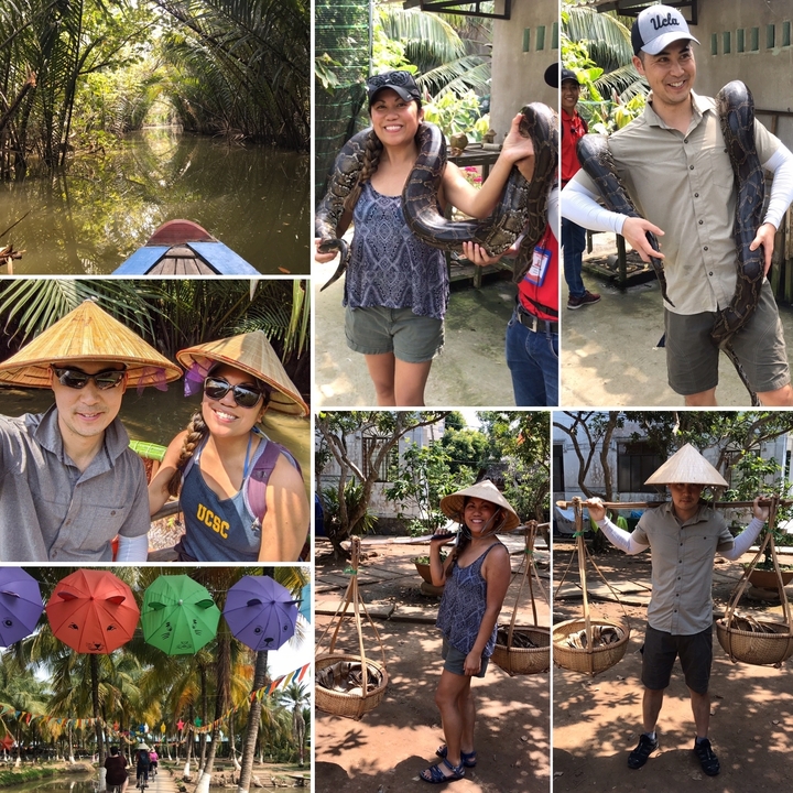 Diverses expériences dans le delta du Mékong.