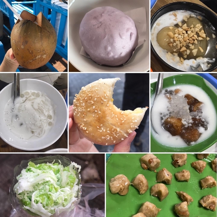 Divers desserts vietnamiens.