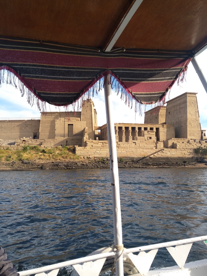 Temple view from a boat on the river.