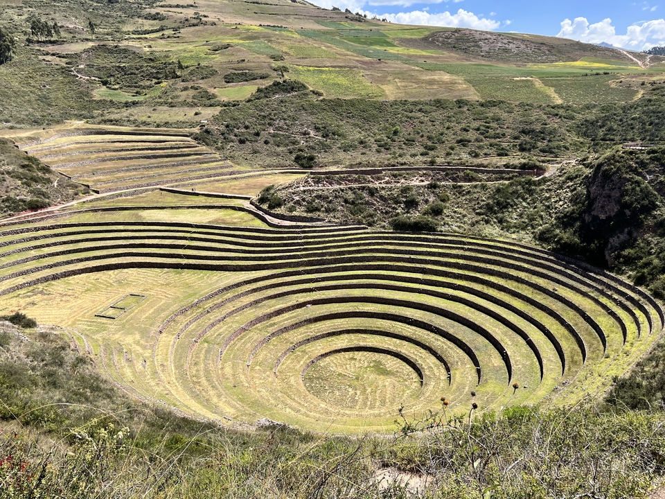 Concentric terraces of Moray, a unique archaeological site.