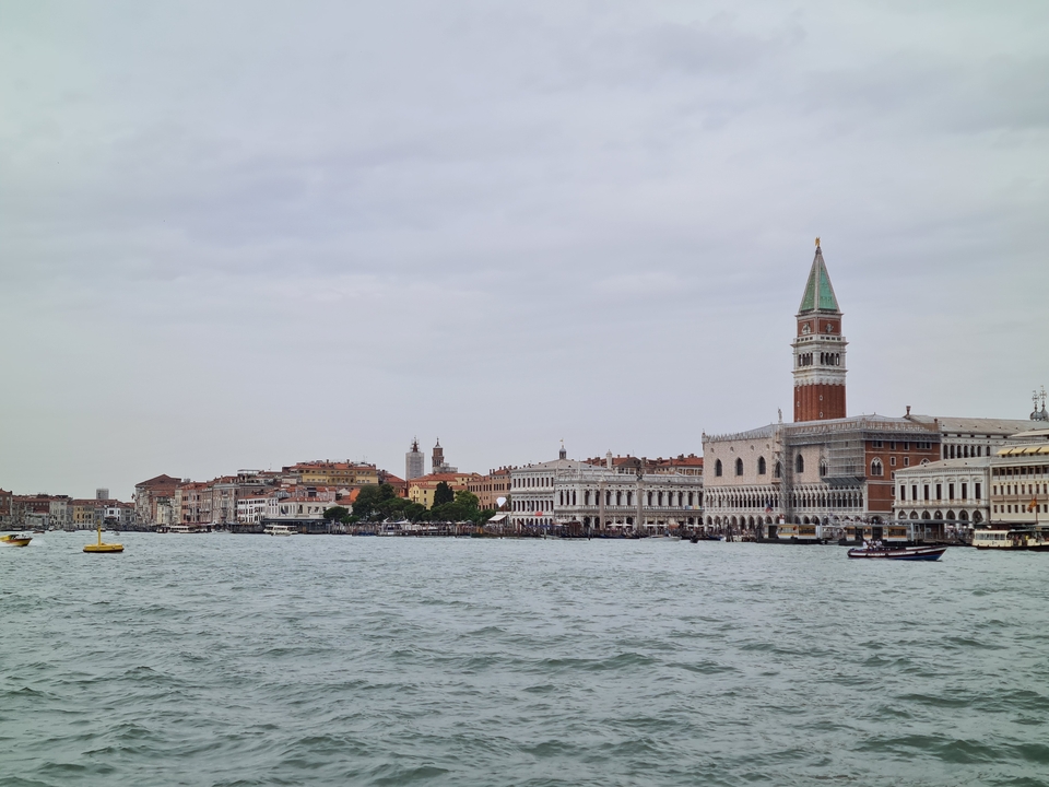Venice waterfront with historical buildings