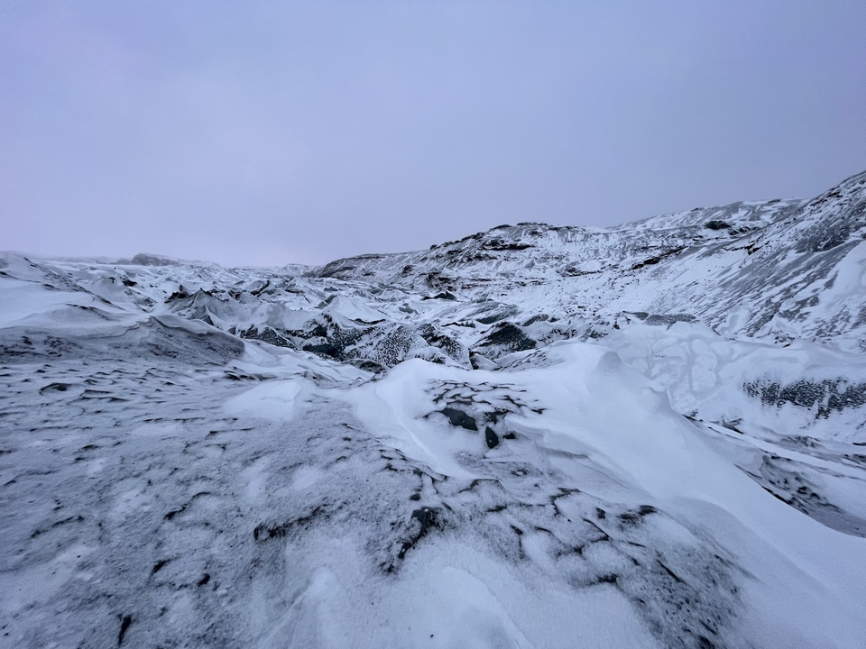 Snow-covered glacier