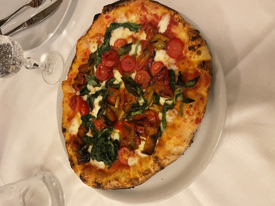 Italian pizza with toppings