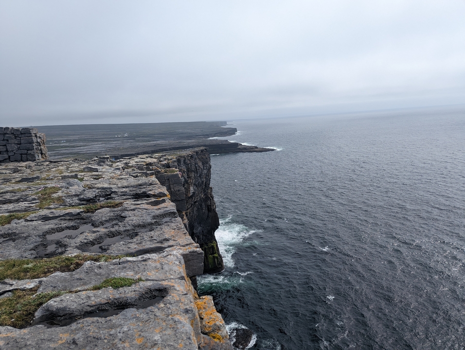 Rocky seaside cliffs with ocean views.