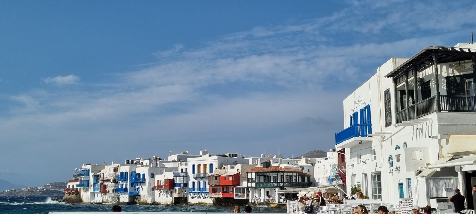 Colorful buildings along the seashore known as Little Venice.